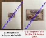 dubai vizesi için gerekli evraklar - T.C. eski ehliyet arkası çekim örneği