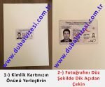 dubai vizesi için gerekli evraklar - T.C. kimlik kartı önü çekim örneği