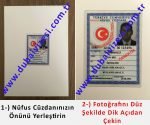 dubai vizesi için gerekli evraklar - T.C. nüfus cüzdanı önü çekim örneği